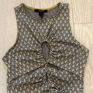 Forever 21 Geometric Patterned Top - Multicolor